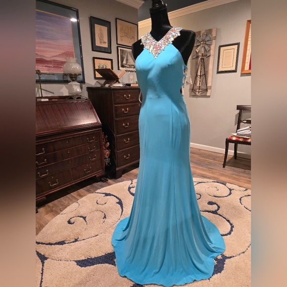 sachin and babi light blue dress Yellow Wedding Guest Dresses & Gowns main image 0